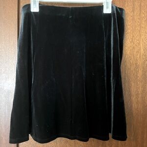 MOVING SALE! Fabulous black velvet skater skirt